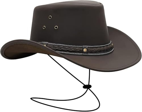 BRANDSLOCK Cowboy Hat for Men Women Lightweight Handcrafted Western Shapeable Wide Brim Durable Hat