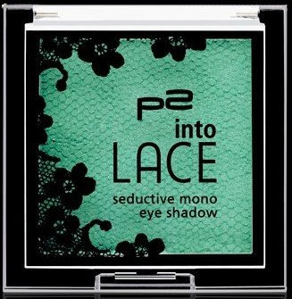P2 into LACE seductive mono eye shadow Nr. 010 coquette jade Schimmer Lidschatten für strahlend schöne Augen. Lidschatten