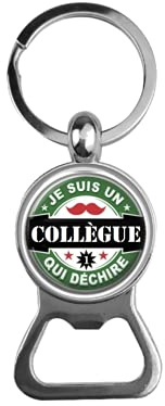 Banasah Porte-Clef Décapsuleur Je suis Un collègue Qui déchire Idéal pour Faire Un pour Faire Un Cadeau Original