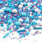 Streusel Ocean Girl Mix 180g weiss flieder blau bunte Sprinkles von STREUSEL GLÜCK Zuckerstreusel perfekt für Kindergeburtstag Geburtstag Mermaid Mädchen Cupcakes Muffins Cakepops