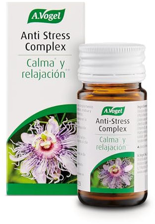 A.Vogel Anti Stress Complex | Pasiflora, Melisa y Valeriana para Relajación y Calma | Alivia el Estrés Diario | Apoyo Natural al Bienestar Emocional | 30 comprimidos
