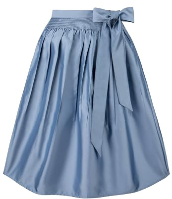 Stockerpoint Women's Kristin Midi Dirndl Apron, smoke blue, 52-56