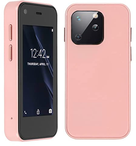 Smar-Telefon 3G, Größe 2,5 Zoll HD-Touchscreen, Leichtes Telefon, GSM 2,5 Zoll, 1 GB, 8 GB, Quad-SIM, Entsperrte Mobiltelefone, Handy für Funktionierendes ROM, Grün Xs13