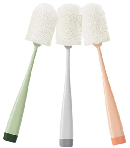 minkissy 3pcs Cup Lid Cleaning Brush Long Handled Bottle Brush for Kitchen and Household Cleaning