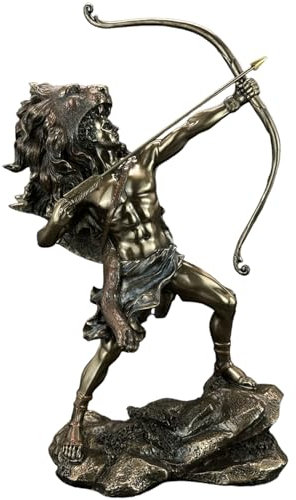 57 SPECIAL REPLICAS Skulptur Deko Griechische Figur Herkules mit Bogen Figuren Deko Bronzefigur als Geschenk für Wohnzimmerdekoration Figuren Deko