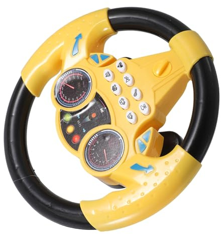 SUPVOX Volante De Juguete Musical Accesorio para Coche De Juguete Ideal para Pequeños