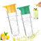 2 Pezzi Spremi Limone Manuale Con Tappo, Spremiagrumi Manuale Con Filtre Lemon Squeezer Manual, Lemon Press Plastica Senza Bpa, Portatile, Facile Da Pulire per Bar, Cucina, Ristorante
