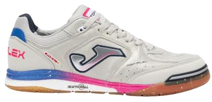 Joma Top Flex Rebound 2512 Indoor - Zapatillas de fútbol sala para hombre, Silver White Fucsia Royal, 41 EU