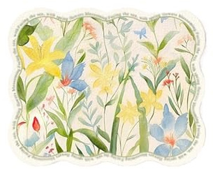 AHUAN Tapa Contador Luz Pintura Floral, Magnética Tapa Cuadro Electrico Sin Perforaciones Cafetería, Hotel Cubre Cuadro Electrico Impermeables(50 * 40cm,Flower B)