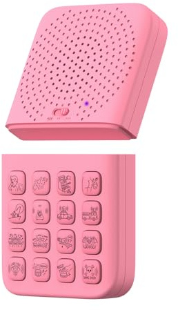 Plyisty Divertente Generatore di Suoni per Bambini, 16 Esilaranti Apparecchi per Effetti Sonori con Telecomando Wireless, Scherzi per Feste, Gadget Sonori Ricaricabili (Rosata)