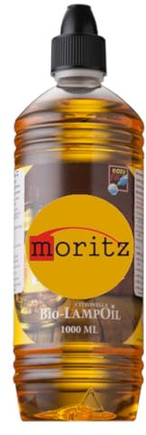 Moritz 1 Liter Bio Lampenöl Citronella biologisches Lampen Öl auch für Petroleum Lampen | Garten Fackeln | Sturmlaternen