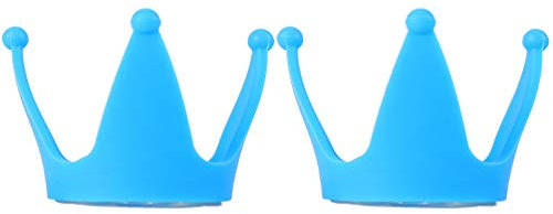 VICASKY Helmzubehör 2Pcs Helm Krone Dekoration Saugnapf Helm Decor H?rner Design Ski Auto Headwear für Fahrrad Ski Helme Blau Dekorationen