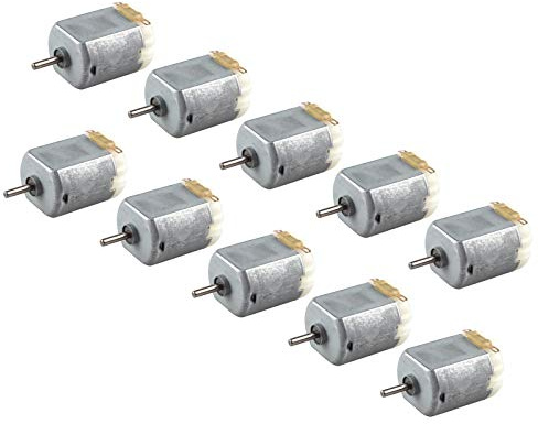 HALJIA 10 Pezzi Mini Motori da 3-6 V CC per Giocattoli Fai da te Arduino, Modello 130 per Giocattoli Fai da Te Esperimenti Scientifici