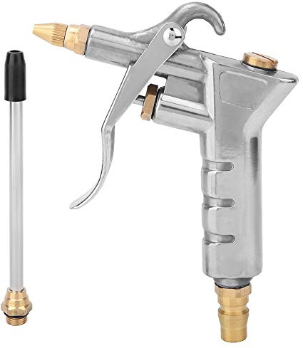 Tissting Luftblaspistole, Leistungsstarke Blaspistole mit Blasdüse, Aluminium Legierung, Reinigungs Luftpumpe, für Auto, Möbel, Werkzeug