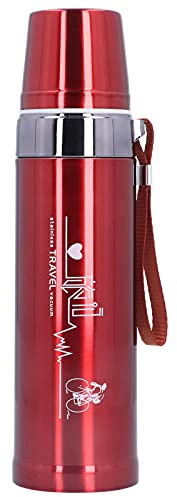 Taza Térmica, 750 Ml Taza Térmica De Acero Inoxidable 304 Portátil Con Aislamiento Botella De Agua Fría Y Caliente