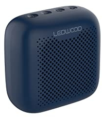 Ledwood ACCESS10 -Mini Enceinte Robuste Bluetooth Portable - Haut Parleur TWS sans Fil Puissant avec Dragonne -Basses Dynamiques -IPX5 -Port USB -Entrée Carte MicroSD -Microphone (Bleu)
