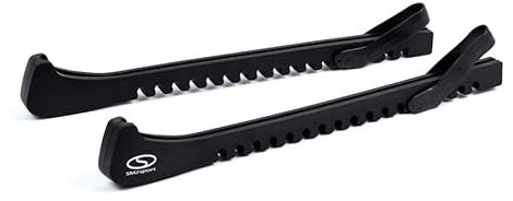 MADIVO SMJ Universal Kufenschoner Schlittschuhe Eishockey Eiskunstlauf Verstellbar Schutz Kunststoff Schwarz - 1 Paar