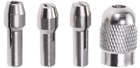 4 Stück Spannzangenfutter Set Für Elektrische Schleifmaschine, Edelstahl Spannzangen 1Mm 1.5Mm 2.35Mm, Spannmutter Für Geradschleifer