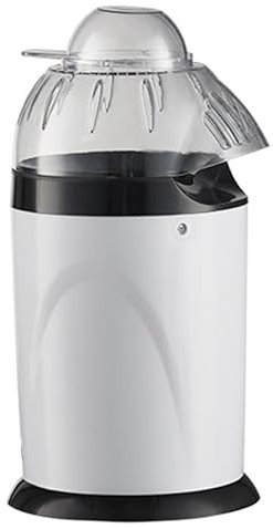 Hot Air Mini Popcorn Popper Maker, Household Children Popcorn Machine, for Family Children Party, with Measuring Cup and Removable Lid,White