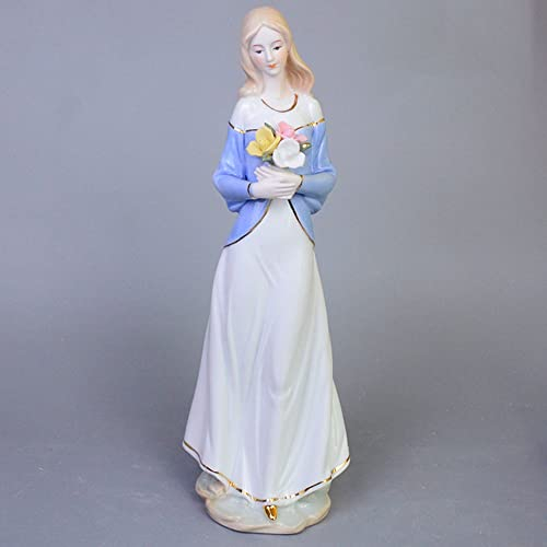 AVFORA Kreative Hochzeitsgeschenke? Zuhause, Wohnzimmer, Schrank, Dekoration, Moderne westliche weibliche Keramik, Frauenfiguren, Skulptur (Color : B)