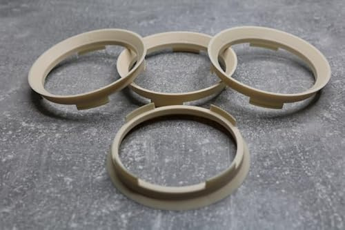 Zentrierringe Distanzringe 70,4 mm x 63,4 mm beige für Alufelgen
