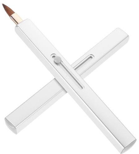 minkissy 2stücke Teiliges Lippen-make-up-pinsel Schutzkappe Kompakt Und Tragbar Feine Bürstenköpfe Für Präzises Auftragen Von Lippenstift Und Lipgloss Elegantes Design Für Frauen