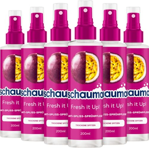 Schauma Sprühpflege Fresh it Up! (6 x 200 ml), Sprühspülung hilft, das Haar zu entwirren, Spülung mit bis zu 230 °C Hitzeschutz, Haarspülung für intensive Geschmeidigkeit und gesund aussehendes Haar
