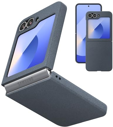 Eastcoo Slim Fit Galaxy Z Flip 6 / Flip 7 FE Case, [Hard PC Back] [Frosted Feel] [Wireless Charging Support] Lightweight Shockproof Case Cover for Samsung Galaxy Z Flip6 (2024), Gray