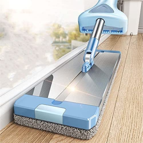 WADRBSW Mop Cleaning Floor For Wash Home And Kitchen Aluminum Head Rotary Dry House Window Wiper Squeegee Flat Dust Brush To pursue happiness