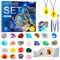Adventskalender 2024 für Kinder, Excavation Set for Children, Natural Gemstones and Crystals, Mineral Stones for Children from 6 7 8 9 10-12 Years
