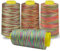 4 Bunt NäHgarn Set Overlockgarn 100% Polyester Irisierend NäHgarn für NäHmaschine, NäHgarn Zwirn ReißFest NäHmaschinengarn Thread NäHfaden Overlock Garn für Quilten, Patchwork und Serger
