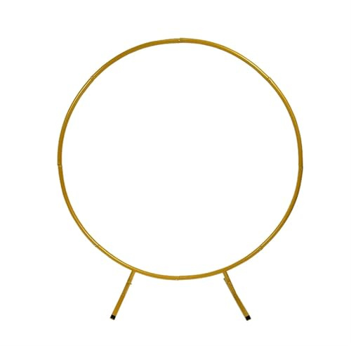 Ayztantine Arco per Palloncini Struttura 1m/2m Round Balloon Arch Kit Holder Circle Wreath Balloon Stand Wedding Birthday Party Decor DIY Frame Background(Golden,2m(78.74inch))