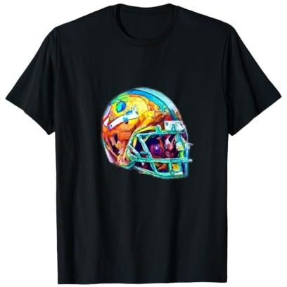 Bunter American Football Helm T-Shirt