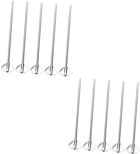 TOPBATHY 2 Juegos Filtro De Pajita Para Mezclar Cucharas De Cena Cóctel Palhinhas Reutilizaveis Reusable Straw Cuchara De Pajita Reutilizable Acero Inoxidable Silver 6 Piezas * 2