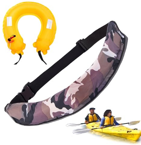 Cintura Salvagente Gonfiabile - Fascia Salvagente Portatile Regolabile | Kit Di Sopravvivenza Compatto Con Fischietto E Rifrangente Per Pesca Sportiva Paddleboarding Kayak