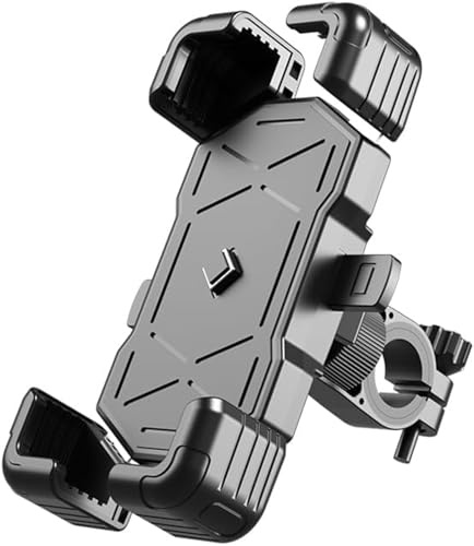 YoQIK Motorcycle Phone Mounts for Suzuki Best 125 2016 2017 2018 2019 2020 2021 2022 2023,360° Rotatable Adjustable Motorbike Handlebar/Rearview Mirror Phone Holder Smartphone Accessories,Black-A