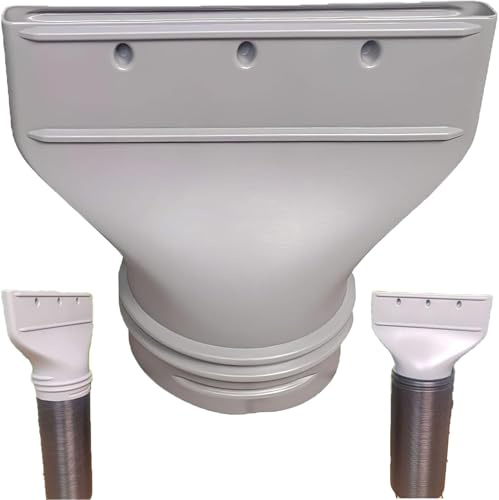 Adaptateur tuyau climatiseur mobile – Raccord plat pour tuyau d’échappement, compatible climatisation mobile – Installation rapide et solide pour solutions de climatisation et d'échappement (13/15cm)