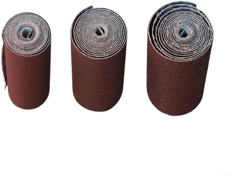 Emery Cloth Roll for Polishing, 3PCS 1M Sandpaper, Grit 80/120/320# for Grinding Tools