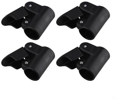 Oniissy 4 PCS Plastic Tent Clamp Fasteners for Canopy Caravan Awning Annexe Poles 22-25mm Diameter Tubing Quick Release Connector for Camping Hiking