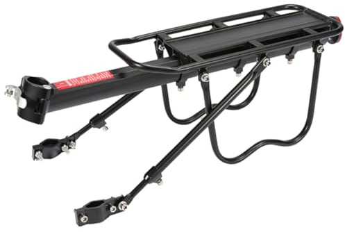 TOYANDONA Portapacchi Posteriore per Resistente Compatibile con Mountain Bike Portapacchi Bici per Valigie e Facile Installare con Strumenti Inclusi