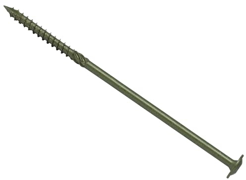 Forgefix Spectre Timber Fix Vis à bois 8 x 300 mm Vert | Vis à bois extra longues | Boîte de 25 | Couple élevé | Usage extérieur