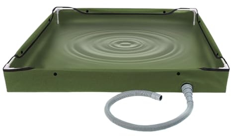 Camping Shower Base - Portable Shower Tray, Portable Showers Basin For Camping, Foldable Bathing Tray With Drain Pipe | Lightweight Outdoor Wash Basin For Adults, Travel, Hiking, Climbing, Tent, Road