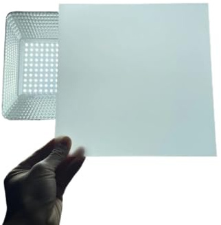 Milchig-weiße, doppelseitige, mattierte Acryl-Diffusorplatte for LED-Leuchten – 1,4 mm dicke, hochdurchlässige Abdeckung(300X300MM 1PCS)