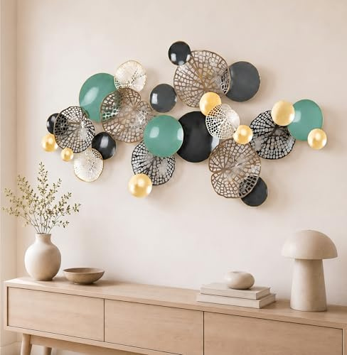 Blissio 3D Groß Wanddeko Wohnzimmer – Flexibel Aufhängbar