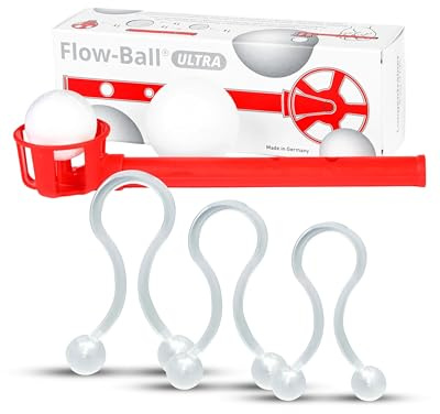 Flow-Ball ULTRA + Nasenflügelheber I Atemtrainer zur Optimierung Einer konstanten Luftsäule & Nasenflügelheber-Set zur Optimierung der Nasenatmung in 3 Größen I Lungentrainer-Set