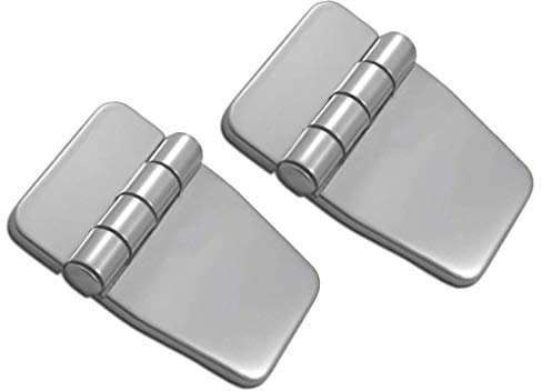 Almencla 2 pièces Charnière Inox 304 pour Maison, Porte de Yacht, Bateau Marin, Fenêtre, Boîte à Outils - 58x40x15mm