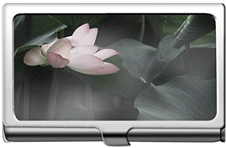 Yanteng Pink Lotus Professional Visitenkartenetui Edelstahl-Lotus Business Kreditkarteninhaber