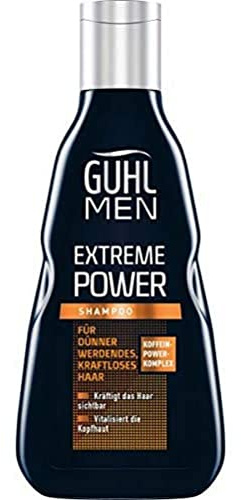Guhl Men Extreme Power Shampoo - Kräftigt Männer-Haar sichtbar - Koffein-Power-Komplex - 250 ml