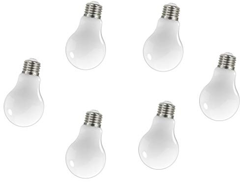 Satco (6 Pack Dimmable Led Filament Lamps, S12427, High Lumens, 11 Watt, A19; Soft White; Medium Base; 3000K; 90 CRI; 120 Volt for use at Residential, Hospitality, Display and Commercial