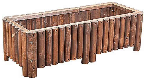 Lit De Jardin Surélevé Rectangle, Bac à Fleurs Extérieur Rectangulaire Bois, Planteur Boîte Facile À Assembler-pour Culture en Maison, Plantes, Légumes, Terrasse, Jardin